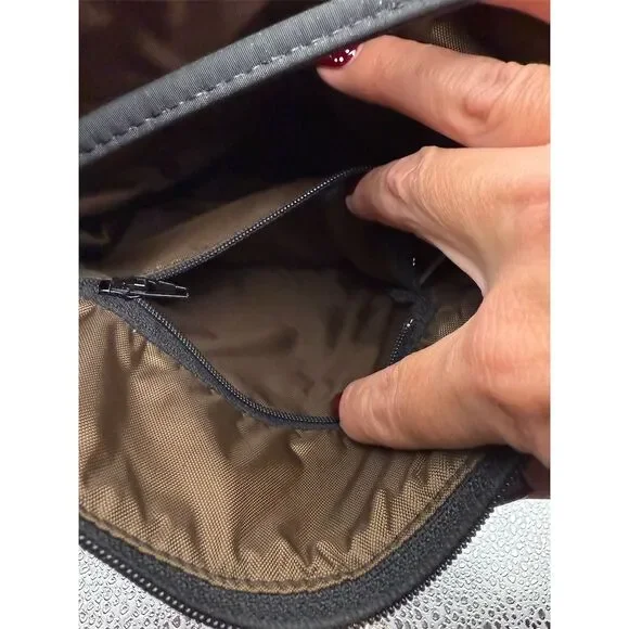 Danny K Women's Striped Shoulder Bag Black & Brown Adjustable Strap - Picture 6 of 8